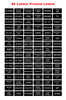Black Marine Boat Dash Panel Switch Instrument Decal Sticker Sheet