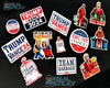 trump garbage helmet hard hat sticker