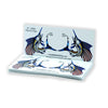 Pair Marlin USA Fish Flag 4 inch Sticker