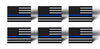 Reflective Mini Blue Line Flag Sticker
