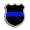 Police Blue Line Badge Sticker