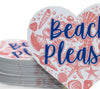 Beach Please - Pink and Navy