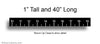 Black Self Adhesive Ruler