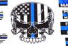 1:10 scale skull sticker