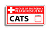 Cat Emergency Pet Rescue Sticker