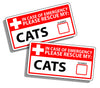 Cat Emergency Pet Rescue Sticker