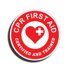 CPR First Aid Sticker Decal Trained Certified