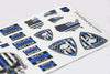 Thin Blue Line Scale Sticker sheet