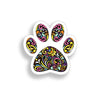 Colorful Dog Paw Print Sticker