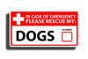 Dog Emergency Pet Rescue Sticker