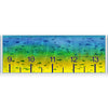 Mahi pattern fish ruler sticker