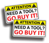 Need  A Toolbox Warning Sticker