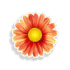 Orange Daisy Sticker