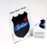Proud Police Officer Sister Badge Sticker