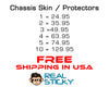Real Sticky Stickers price sheet