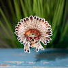 summer headdress skull sticker