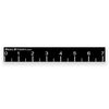 Black printed fish ruler sticker