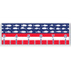 USA fish flag fishing tape measure sticker
