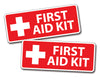 First Aid Kit Sticker 2" x 5.5"