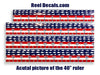 USA American Flag Fishing Ruler 40 inch sticker