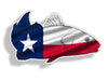 Texas Red fish Sticker