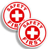 Safety First Helmet Sticker