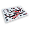 Shark Teeth 1:10 Missile Bomb Eye Sticker Sheet