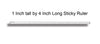 White Self Adhesive Ruler