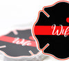 Fireman Wife Maltese Cross Sticker