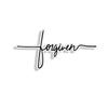 Forgiven Script Sticker