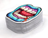 zombie lips sticker