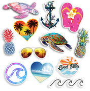 beach sticker car vehicle cup cooler laptop table decal