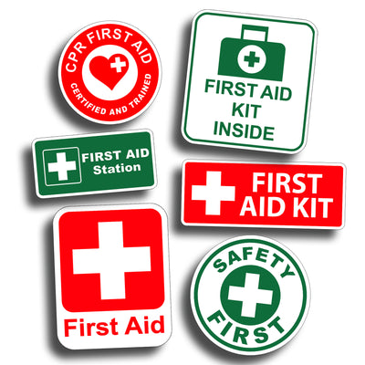 First Aid Stickers