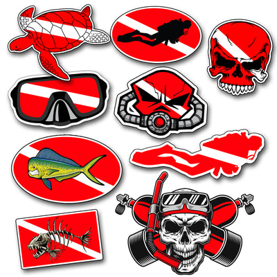 Diver Stickers