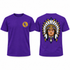East Coweta Front Logo and Full Indian Head Back T-Shirt