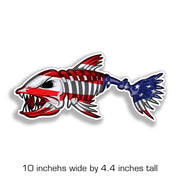 10 inch USA Bonefish Sticker