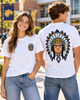 East Coweta Full Indian Head Front and Back T-Shirt