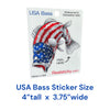 USA Bass Sticker