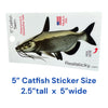 5-inch catfish swim sticker size