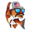 Redneck Redfish Sticker