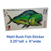 Mahi Rush Fish Sticker