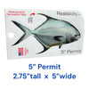 5" Permit Fish Sticker