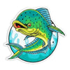 Mahi Wave Fishing Sticker