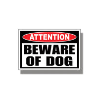 Beware of dog sticker