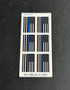 Mini reflective Thin Blue Line American flag stickers sheet of 6 police support decals