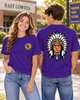 East Coweta Front Logo and Full Indian Head Back T-Shirt