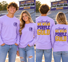 East Coweta Indians “On Gamedays We Wear Purple & Gold” Long Sleeve T-Shirt
