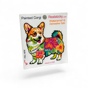 Painted Corgi Dog Sticker