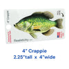 4" Crappie Fish Sticker