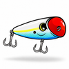 On and Poppin Fishing Lure Sticker